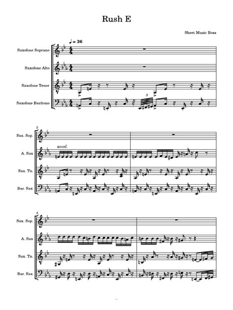 Rush E Sheet Music Boss Pdf