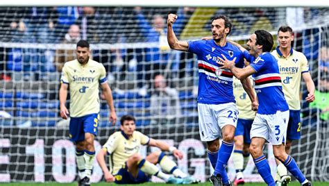 Sampdoria Verona 3 1 Doppietta Di Gabbiadini E Gol Di Zanoli Prima