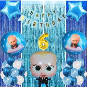 Attache Baby Boss Theme Foil Balloon For Birthday Decoration Items 6