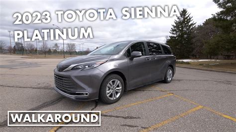 2023 Toyota Sienna Platinum Interior And Exterior Walkaround Review