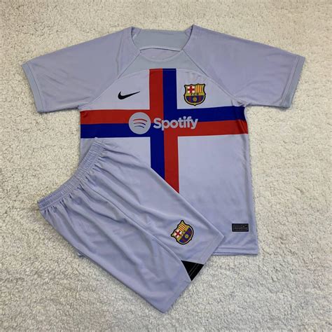 Детская Футбольная Форма Барселона Серая 2022-23 — Купить Недорого на ...