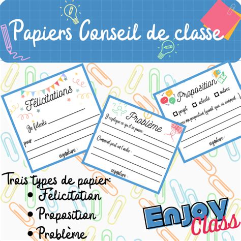 Papiers Conseil De Classe