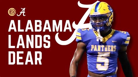 Alabama Gets The Nod From Akylin Dear College Football Recruiting