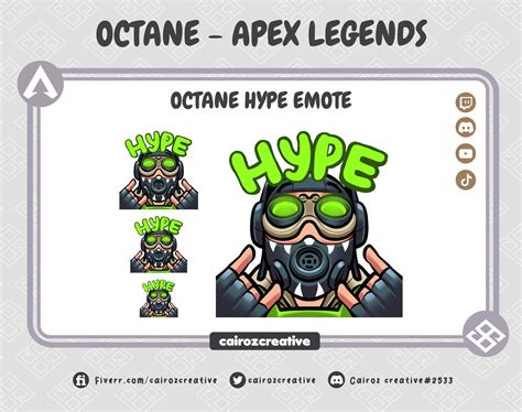 Octane Hype Emote Chibi Octane Apex Legends Twitch Emotes Cute Octane