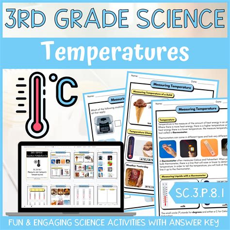 Hot And Cold Temperature Activity Answer Key Rd Grade Physical