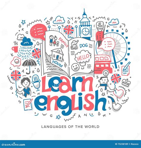 Learning English Stock Illustrations 34473 Learning English Stock