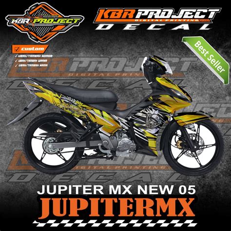 Jual DECAL STIKER FULL BODY JUPITER MX NEW LIS VARIASI STIKER MOTOR