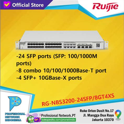 Promo Ruijie Reyee Rg Nbs Sfp Gt Xs Cicil X Jakarta Pusat