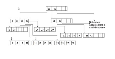 Solved For The Following B Tree Answer The Following Chegg