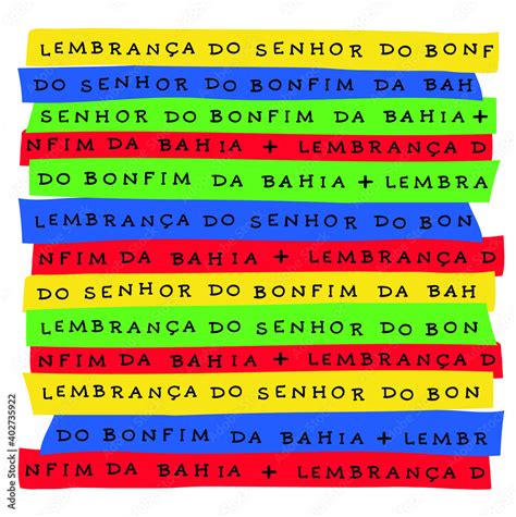 Vetor de Lembrança do Senhor do Bonfim da Bahia Lord s reminder of