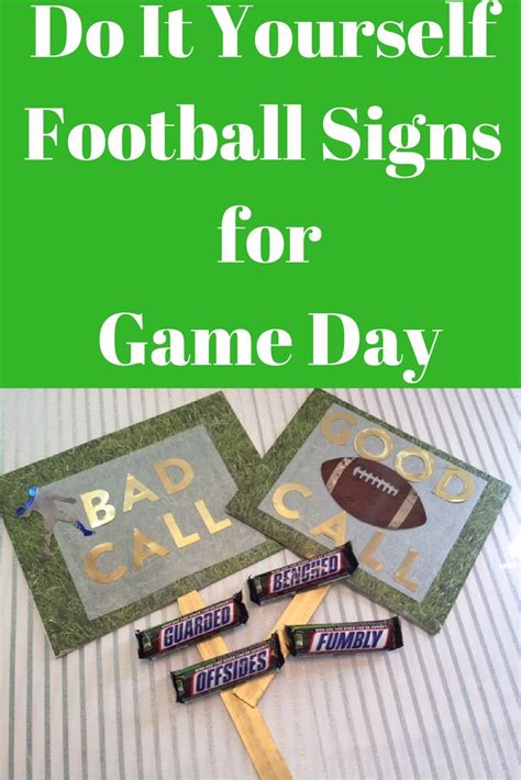 DIY Football Signs for Game Day - My Belle Elle | Football diy ...