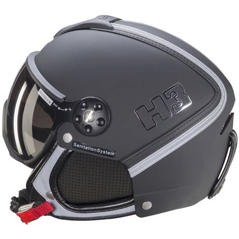 Casque De Ski Snow HMR H3 Noir Argent Livraison Gratuite