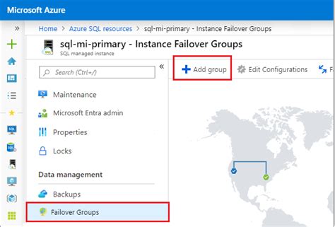 Configure An Auto Failover Group Azure Sql Managed Instance Microsoft Learn