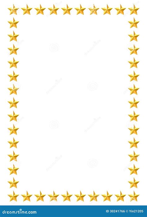 Gold Stars Border Royalty Free Stock Image Image 30241766