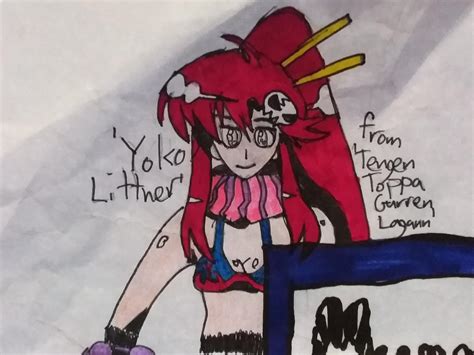 Yoko - Gurren Lagann (fan art) | myraquitsdrawing by myraquitsdrawing