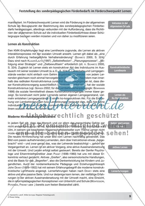 Feststellung des sonderpädagogischen Förderbedarfs im Förderschwerpunkt