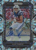 Alec Pierce 2022 Prizm 330 Rookie Autographs No Huddle Price Guide