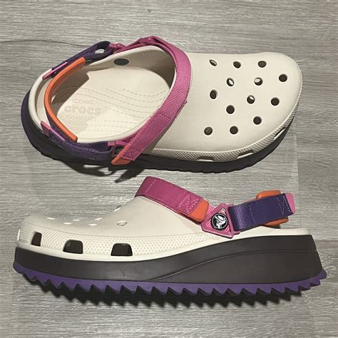 Crocs Classic Hiker Clog Stucco Purple Unisex Sandal  Gem