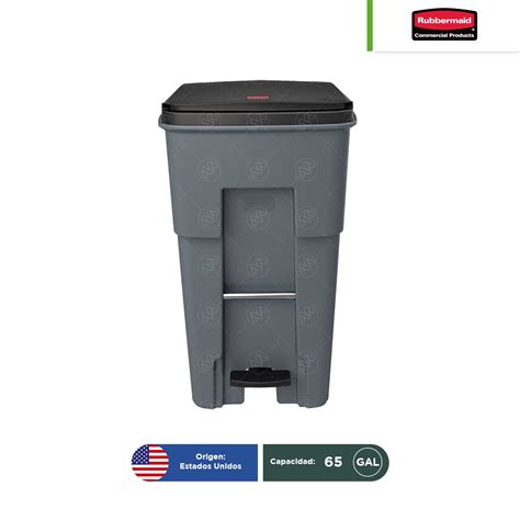 Contenedor Con Ruedas Con Pedal Rubbermaid Gal Grupo Zuma