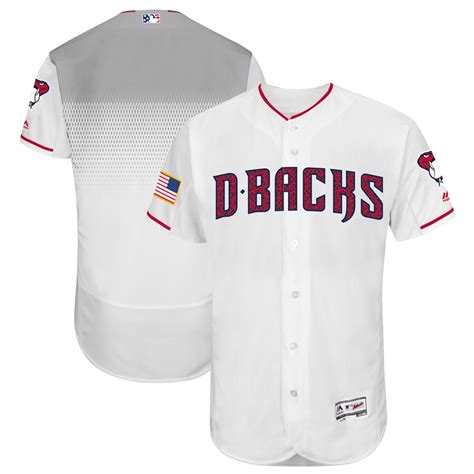 Men's Arizona Diamondbacks Majestic White Fashion Cool Base Player Jersey