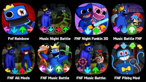 FNF Rainbow Friends Music Night Battle FNF Night Funkin 3D FNF Pibby