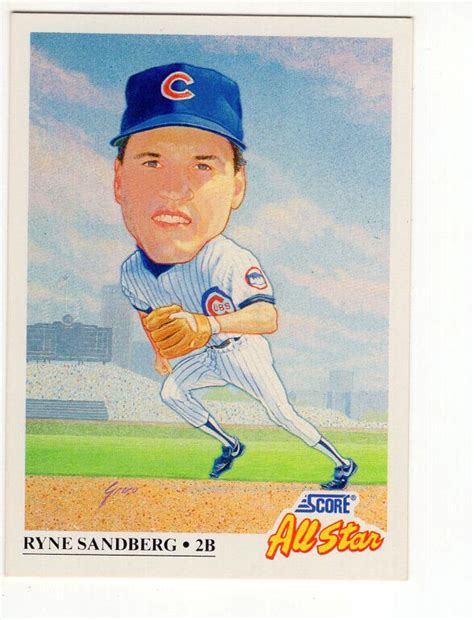 Score Ryne Sandberg Hof All Star Chicago Cubs Ebay