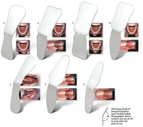 Pixsure Perfect Intraoral Stainless Steel Photographic Mirrors