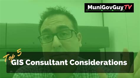 Top 5 Gis Consultant Considerations Youtube