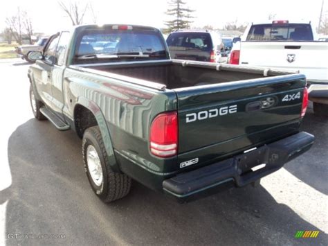 2000 Forest Green Pearl Dodge Dakota Sport Extended Cab 4x4 79200765