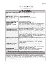 Emily S Lesson Plan 4 Docx EDUC 510 LESSON PLAN TEMPLATE EdTPA