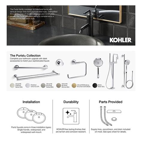 Kohler Purist Vibrant Brushed Nickel 1 Handle Shower Faucet Valve Not Included In The Shower