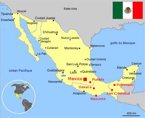 Palenque Mexico Map