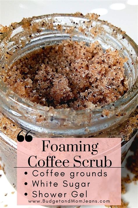 Foaming Coffee Scrub Body Scrub Homemade Recipes Sugar Body Scrub