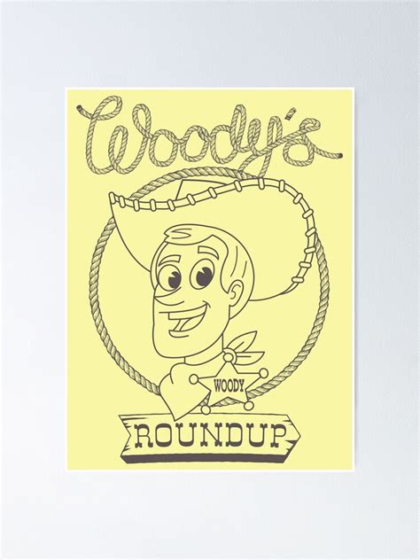 "woody's roundup " Poster for Sale by design4dis | Redbubble