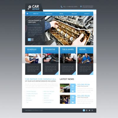 32+ Best Car Repair Website Templates