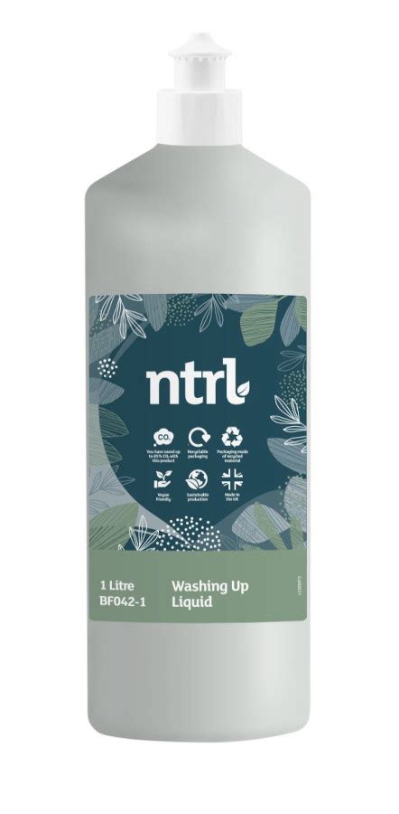 Ntrl Natural Cleaning Range Jangro Ntrl Washing Up Liquid 1l Jangro Leicester Ltd