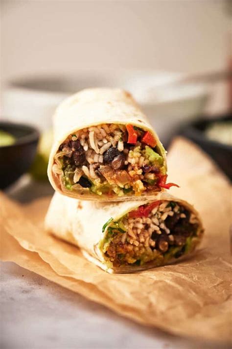 Vegetarian Burrito Recipe Splash Of Taste Vegetarian Recipes