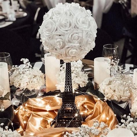 Eiffel Tower Centerpiece Set Parisians Theme Decor Paris Wedding Decor French Inspired