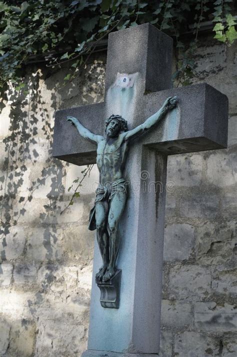 Montparnasse Cemetery CimetiÃre Du Montparnasse Paris Stock Image