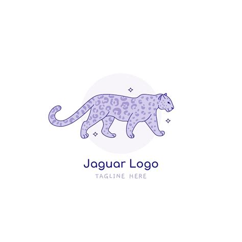 Diseño De Logo De Jaguar Dibujado A Mano Vector Premium