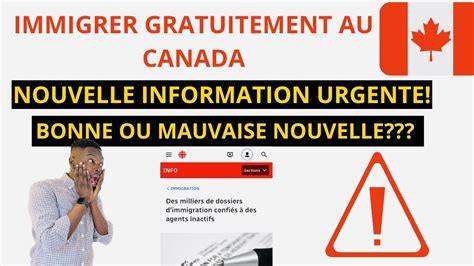 59456 DOSSIERS DE DEMANDES D IMMIGRATION AU CANADA SONT PERDUS