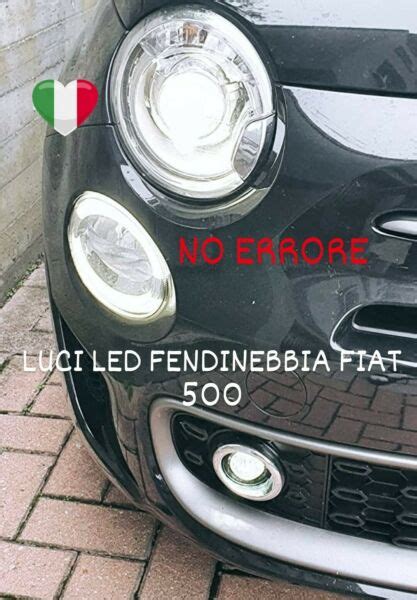 LUCI LED FARETTI FIAT 500 FENDINEBBIA H3 6000K CANBUS