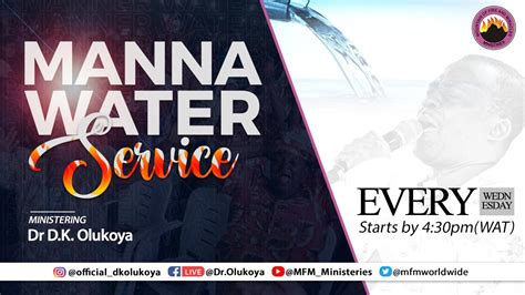 YORUBA MFM MANNA WATER SERVICE 15 11 2023 DR D K OLUKOYA G O