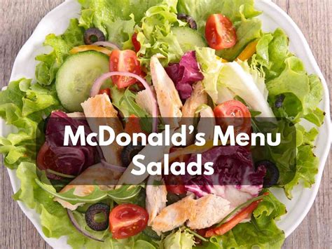 McDonald S Menu Salads 2023 Does McDonald S Have Salads Modern Art