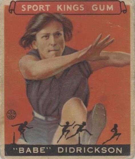 Goudey Sport Kings Gum Babe Didrikson Zaharias For Sale