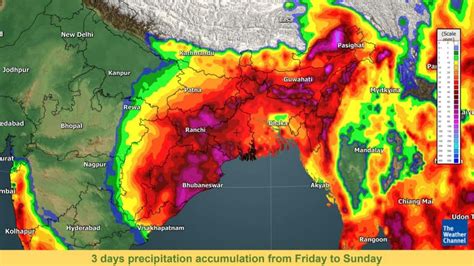 Heavy Rainfall Expected Over Assam Meghalaya Tripura West Bengal Jharkhand