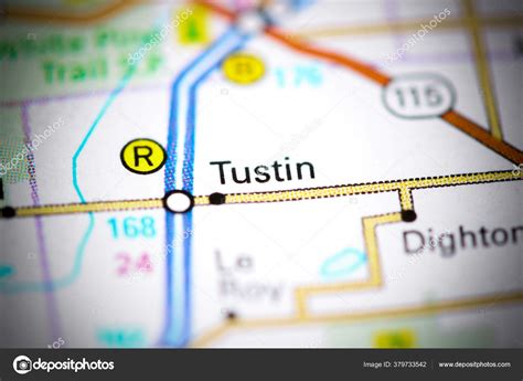 Tustin Michigan Usa Map — Stock Photo © aliceinwonderland2020 #379733542