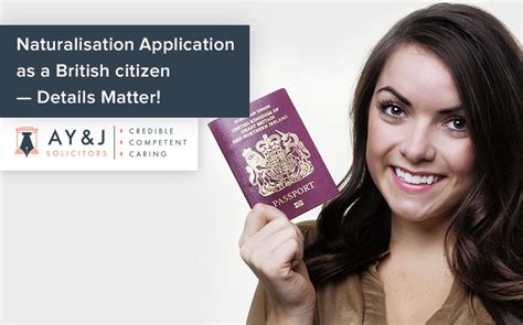 Naturalisation Application British Citizen A Y And J