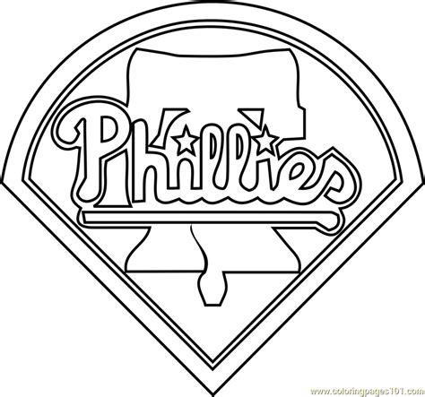 Phillies Baseball Mascot Coloring Page Coloring Pages