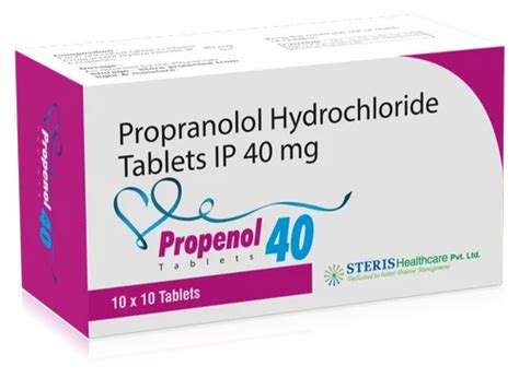 Propranolol SR 40mg Steris Healthcare At Rs 20 71 Stripe In Jaipur